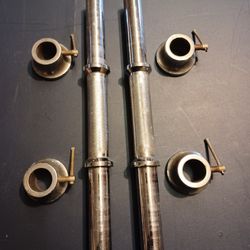 Standard solid steel fourteen inch dumbbell handles