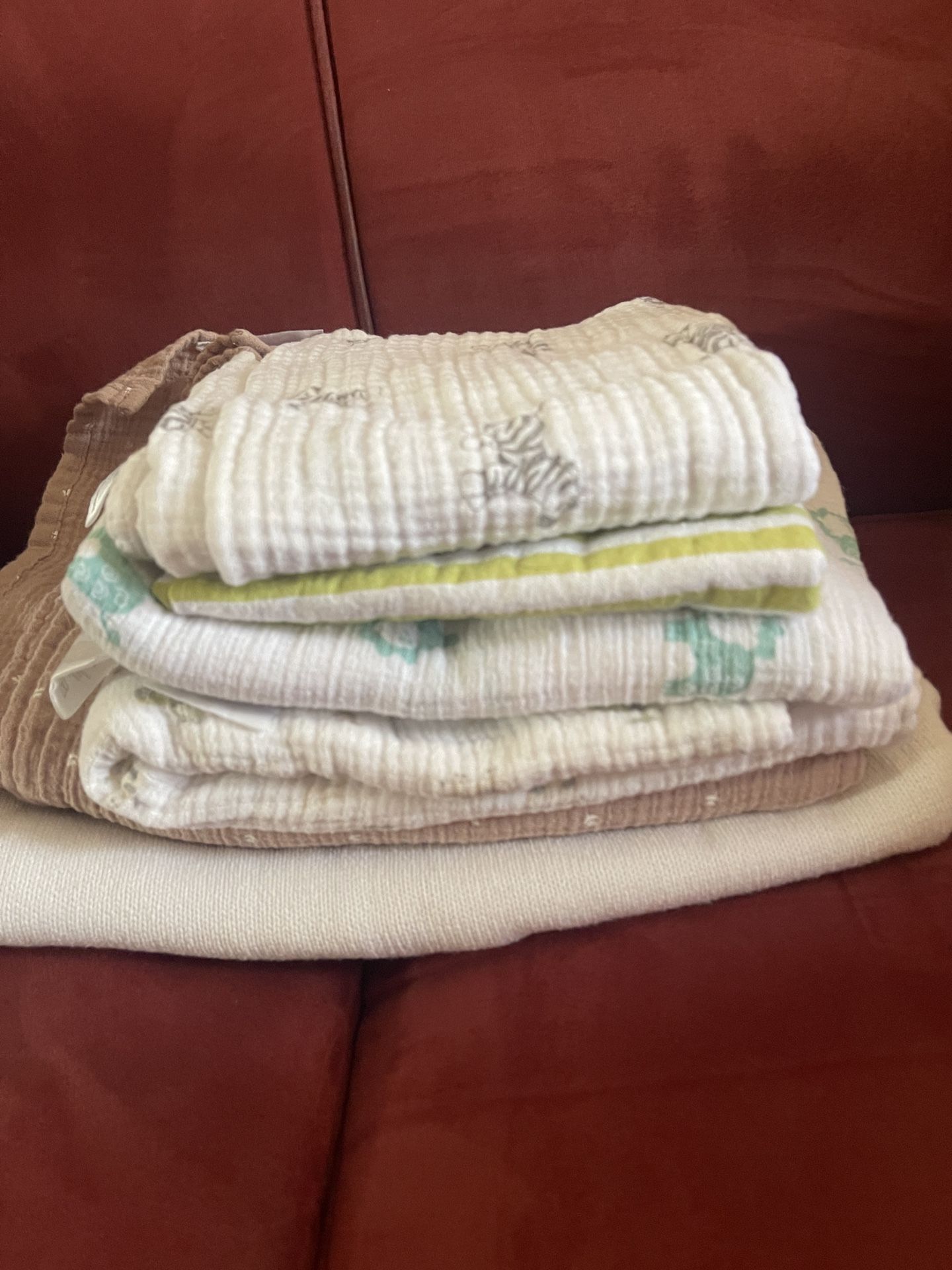Burp Rags, Swaddles, Blankets
