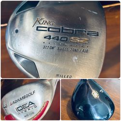 Selling King COBRA 9.0 DRIVER Club & AdamsGolf IDEA Hybrid 3 IRON golf club Right Handed (Both for this price)