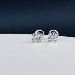 VVS1 5MM 925 EARRINGS MEN OR WOMEN