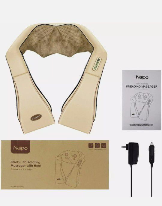 Naipo 3D Rotating Massager Shiatsu Neck & Shoulder with Heat for Sale in  Hemet, CA - OfferUp