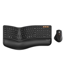 EKM01 Plus Full Size Ergo Bluetooth Keyboard Mouse Combo