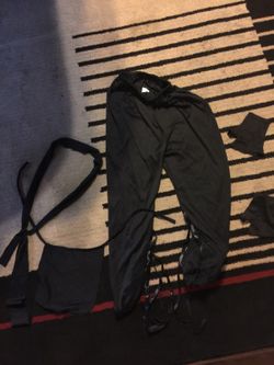 Black Ninja costume med. 8-10 kids