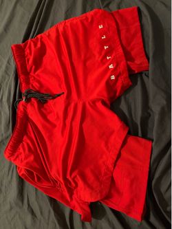Battle 2-in-1 Athletic Compression Shorts – Adult Medium – Red