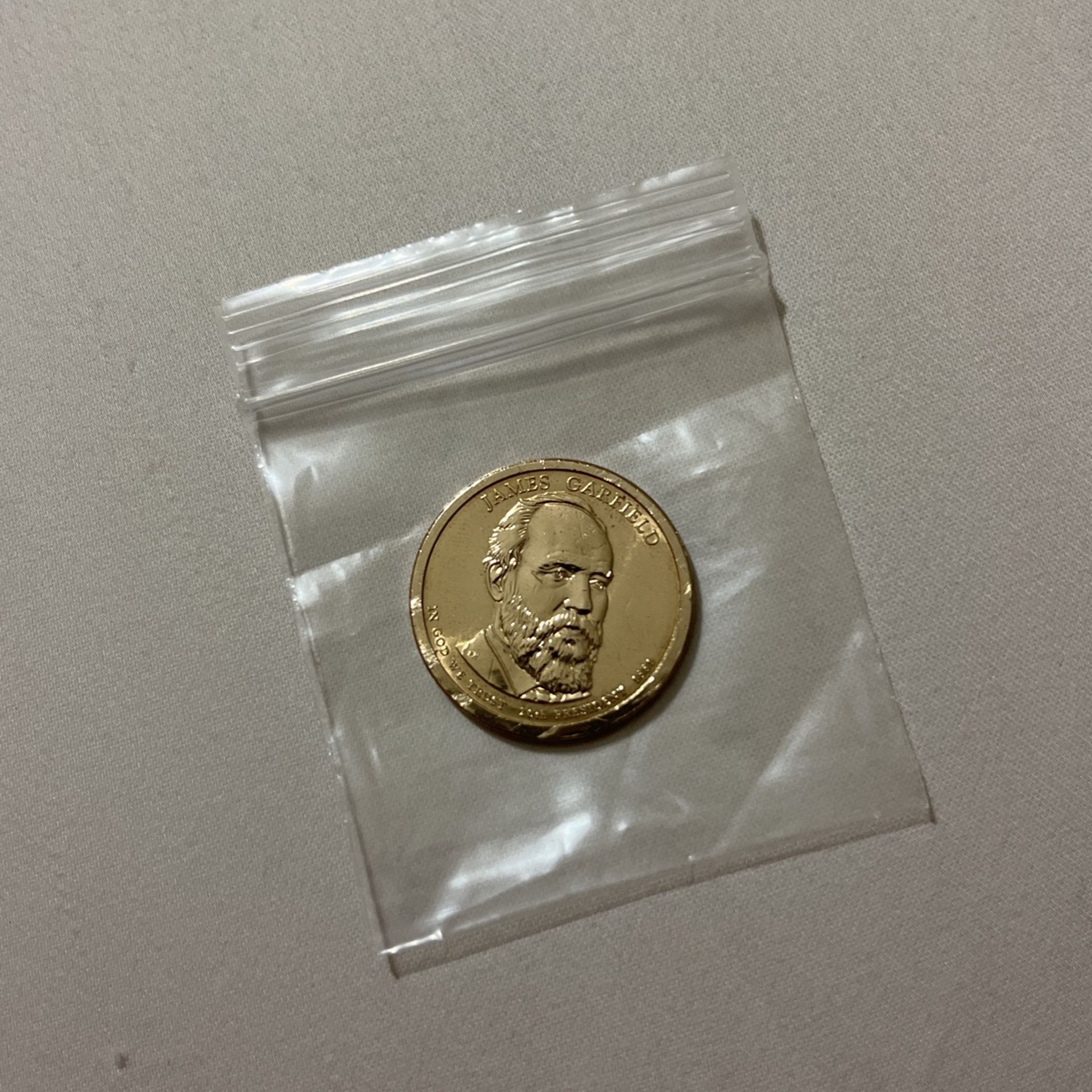 James Garfield US Presidential Dollar Coin  2011 P- Excellent Condition, Excellent Price! Rare And Collectible!