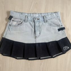 GA Two Toned Mini Skirt