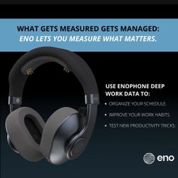 Enophone Productivity EEG Wireless Noise Cancelling Over Ear Headphones (Powered By Onkyo) For iPhone 