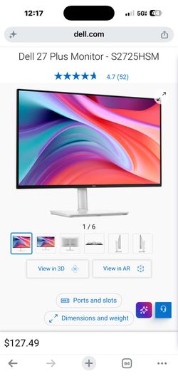 Dell 27” monitor