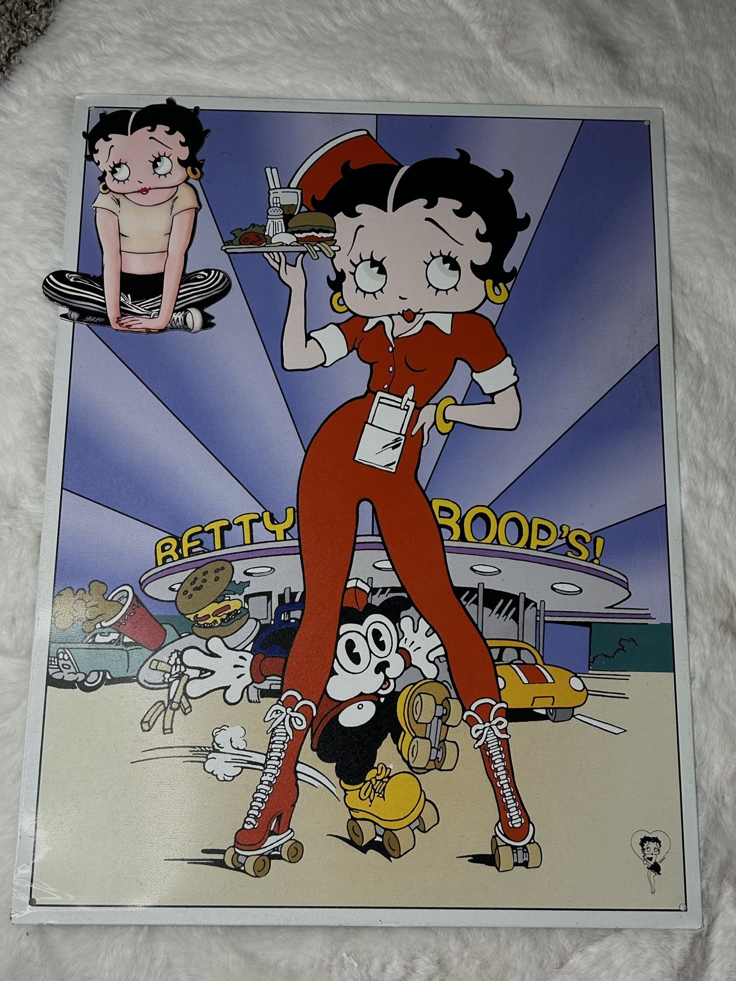 Set of 2 Dinner Betty Metal Sign