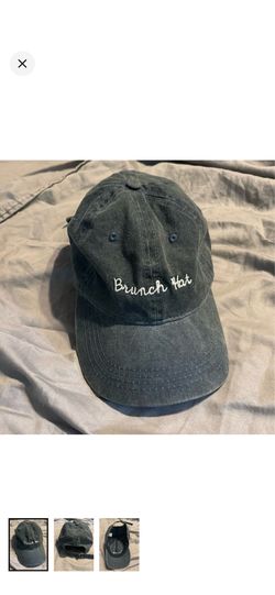 Embroidered Brunch Hat Blue Denim