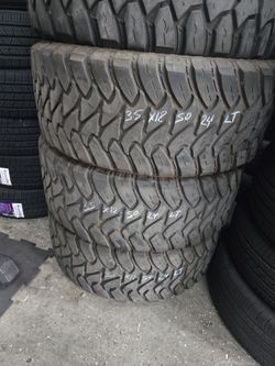 35x12.50/24LT used tires