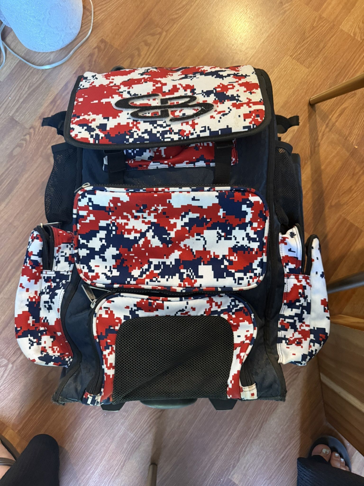 Baseball Rollie bag