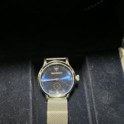 Maserati Epoca R(contact info removed)017 Men's Watch – 42mm Steel Case, Blue Dial, Mesh Bracel