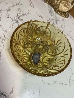 Vintage glass candy dish