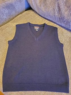 French Toast Navy Blue Sweater Vest, Size- S 6/7