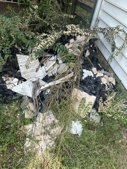 broken old tile trash