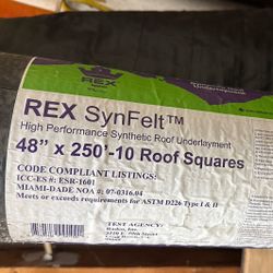 Rex Synfelt Roof Underlayment (1 And 3/4 Rolls)