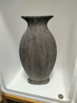Black And Silver Vase