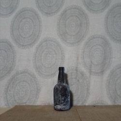 Amber Glass Vintage Bottle 