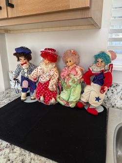 Vintage Brinn”s Calendar Clown Collection . Great For Halloween Props