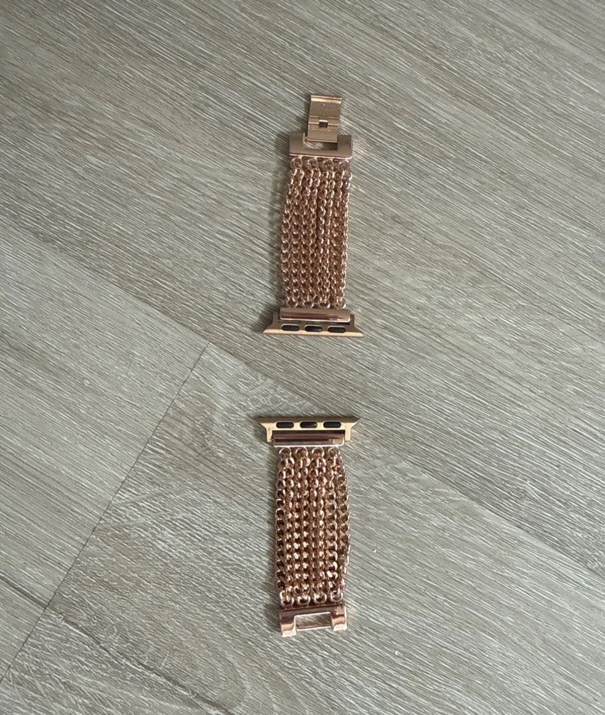 Rose Gold Chain Link Apple Watch Band – Stainless Steel, 38mm