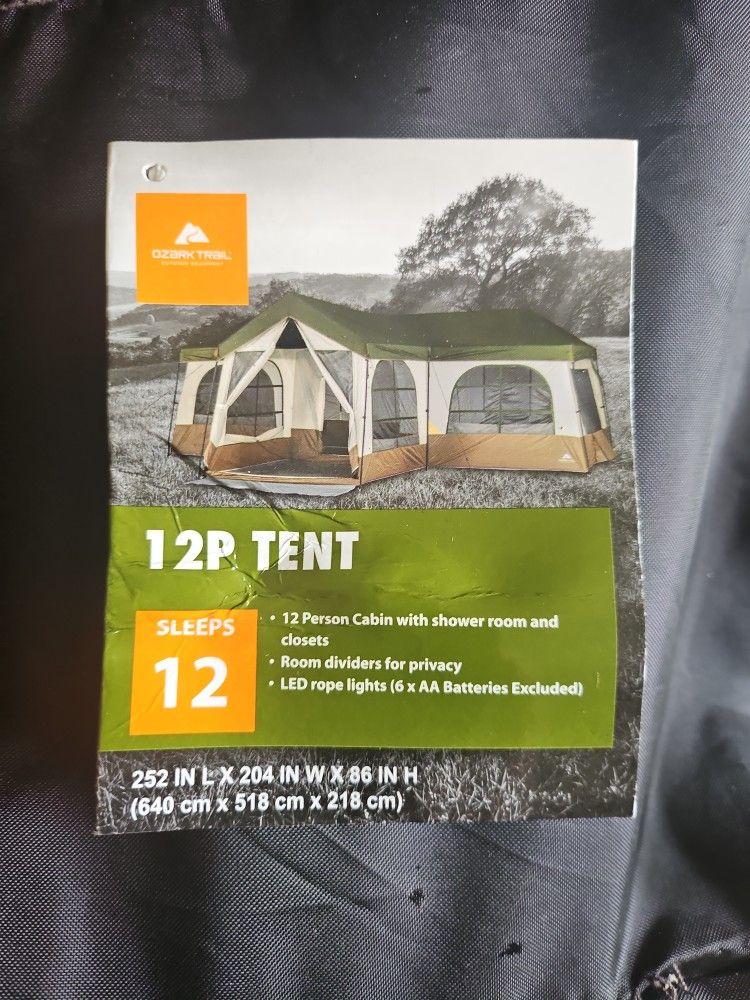 12 Person Large  Family House Camping Tent