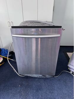 Samsung Linear Wash stainless dishwasher, likely model DW80R9950US