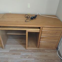 Desk, File Cabinet & Chair