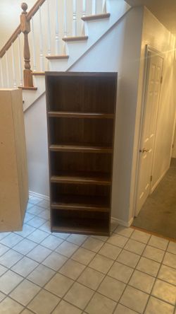 Wood book shelf unit