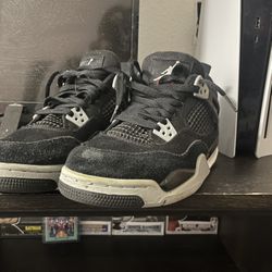 Jordan 4 Black Canvas