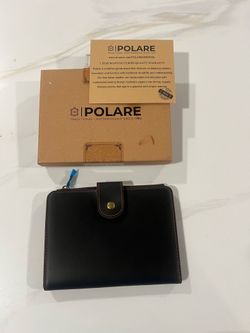 Polare Full Grain Leather Travel Passport Holder with YKK Zipper Pocket Snap Passports Cover RFID Blocking Passport Wallet Holders 2 Passports (Dark B
