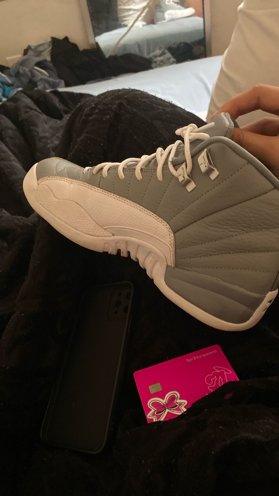 Nike Air Jordan 12 Retro Stealth Cool Grey/white