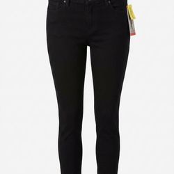 Kenneth Cole, Black, Jess Skinny Jeans, NEW with Tags, Fringe hem, Size 8