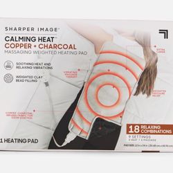 Calming Heat COPPER + CHARCOAL Massaging Weighted Heating Pad • BNIB!
