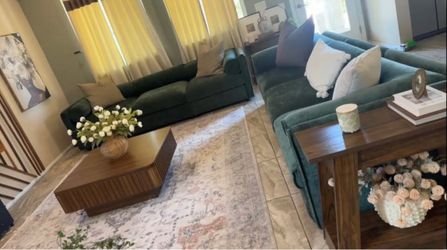 Green couch