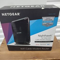 Nighthawk Ac1900 WiFi Cable Moden Router