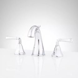 Key West Two Handle Widespread Bathroom Sink Faucet in Polished Chrome