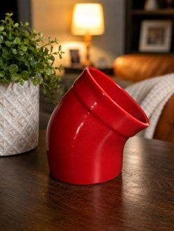 Émile Henry red ceramic vase/pitcher