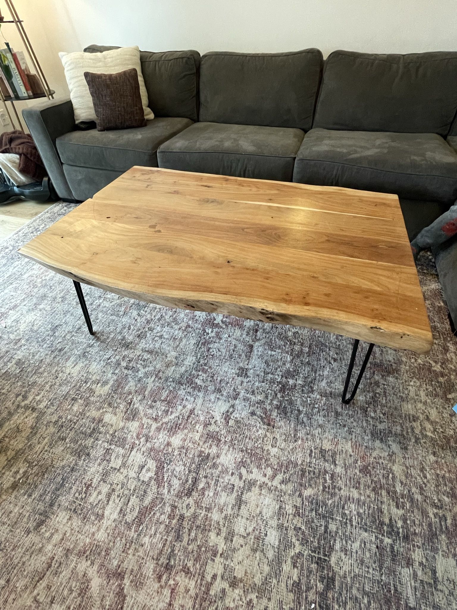 Raw Wood Coffee Table 