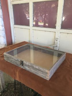 Handcrafted Display Case.   South Austin.    $50 Cash.