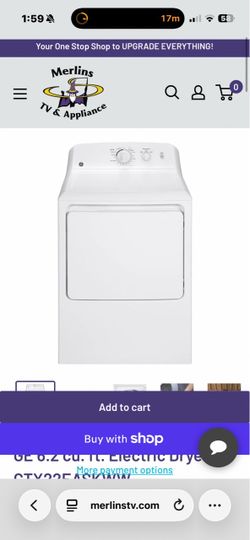 GE 6.2 cu. ft. Electric Dryer