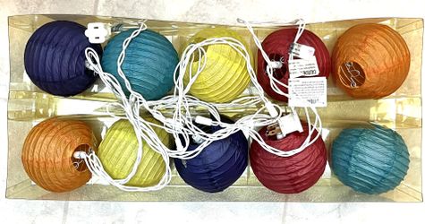 Colorful Paper Lantern Party Lights