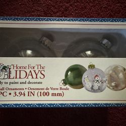 CRAFTERS ……OVER 1,150 Glass round Ornaments Sold As Whole Lot