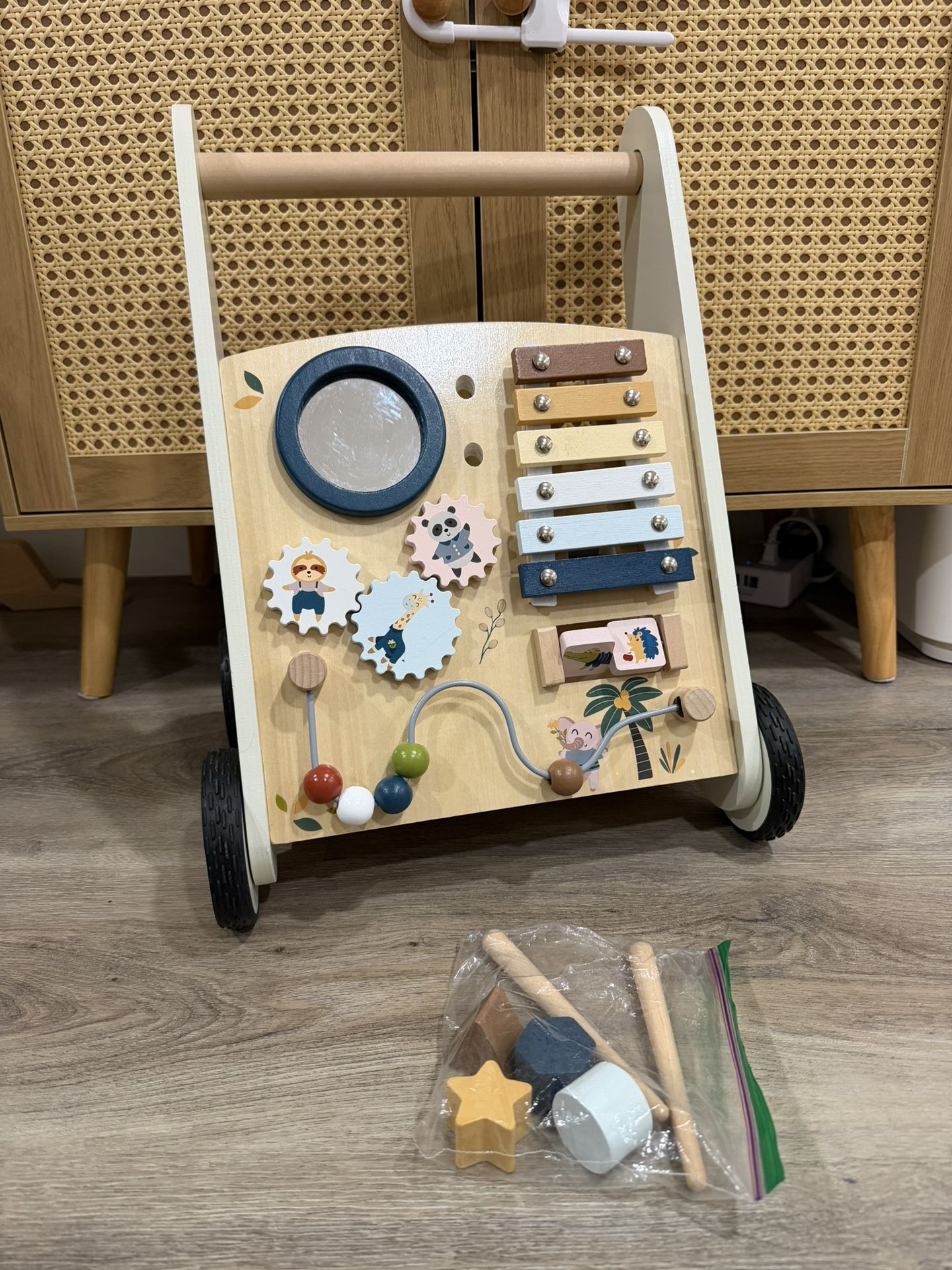 Wooden Walker For Baby Toddler