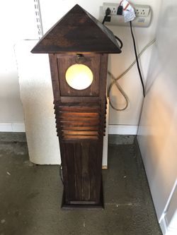 Decorating wooden light stand