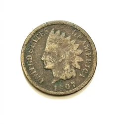 United States Of America 1907 Indian Head Penny