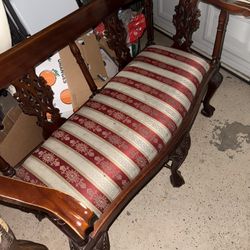 Victorian Age Home Wooden Bench