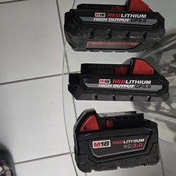 Milwaukee  Batteryes