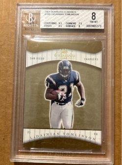 Bgs 8 2001 donruss classics ladainian tomlinson