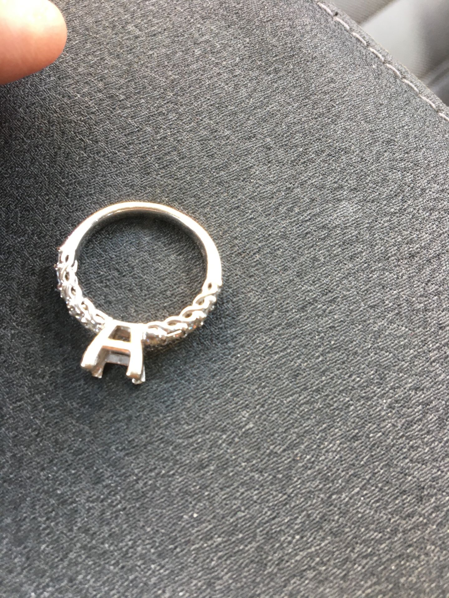 Nice Setting U Can Save Money White Gold Diamond My Wife Got A New Setting ! 